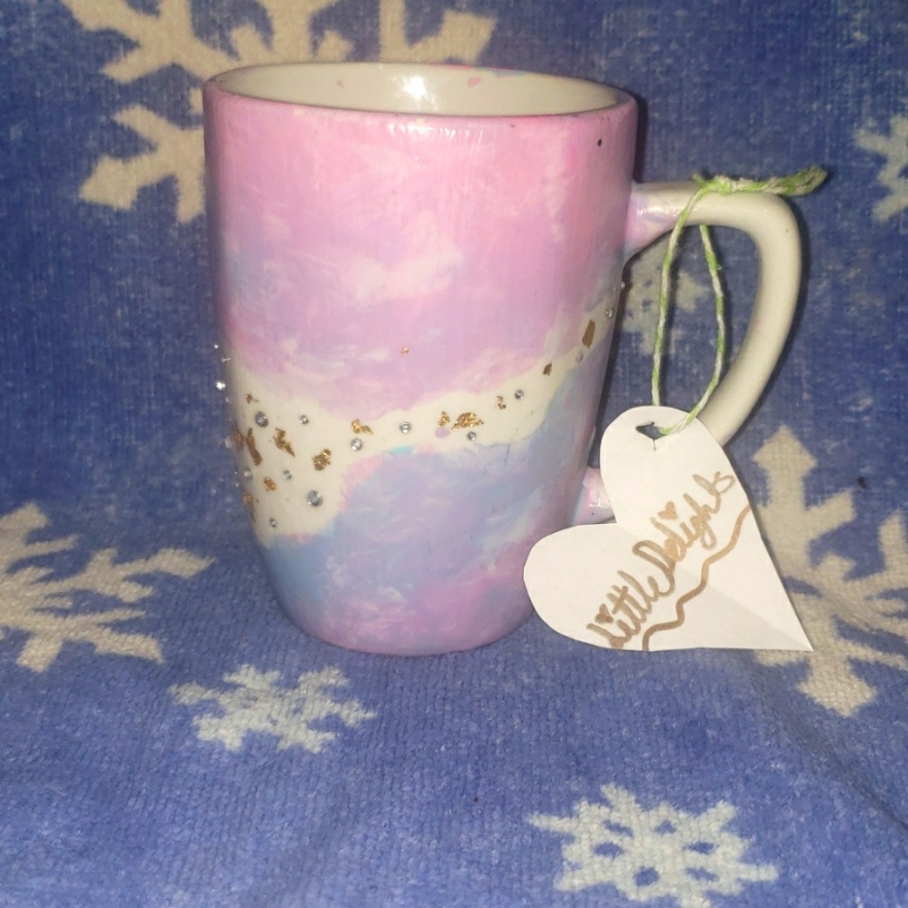 Handpainted Geode Mug